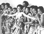 Students in modern tribal costumes